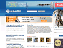 Tablet Screenshot of koirat.com